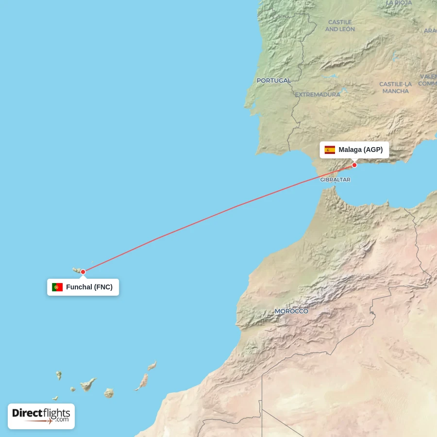 FNC - AGP route map