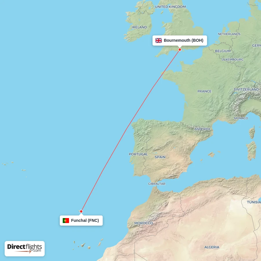 FNC - BOH route map
