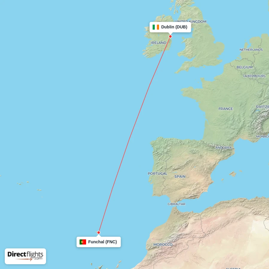 FNC - DUB route map