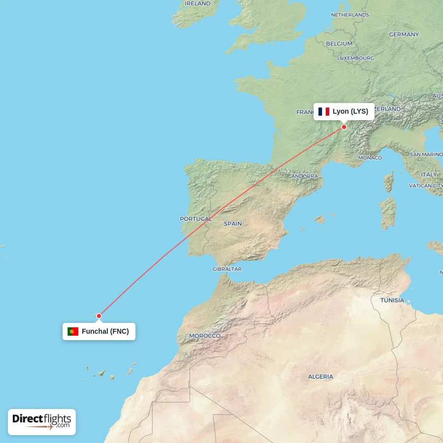 FNC - LYS route map