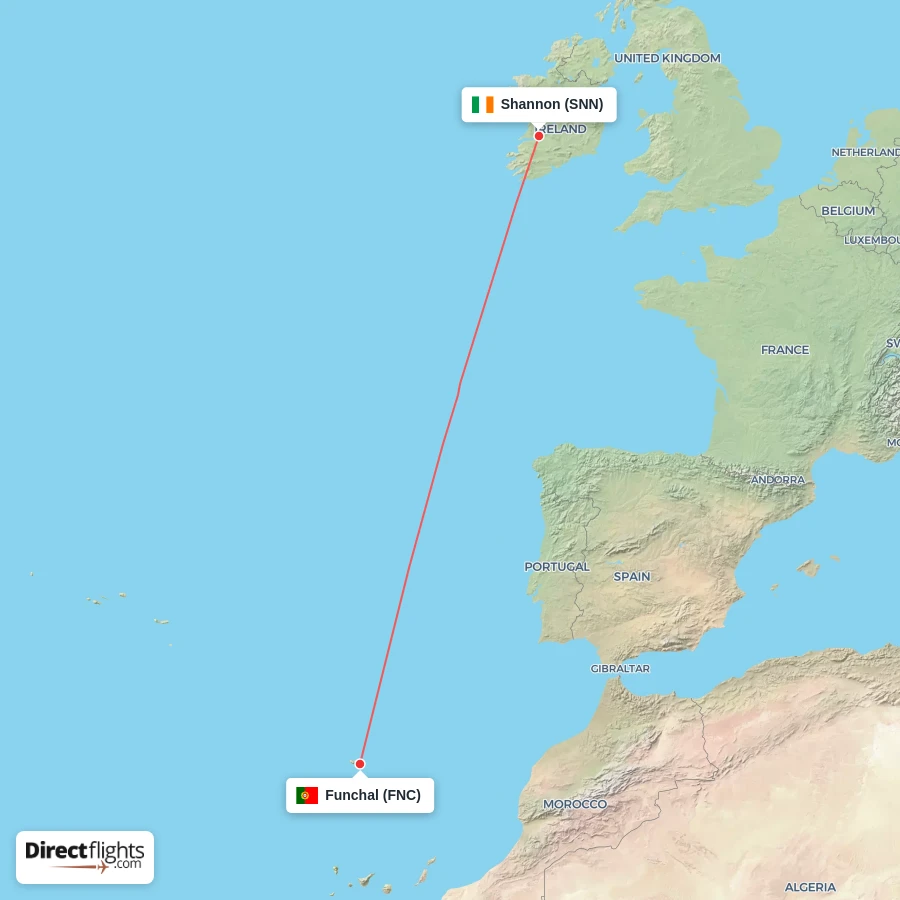 FNC - SNN route map