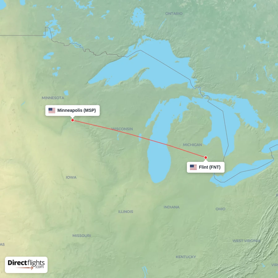 FNT - MSP route map