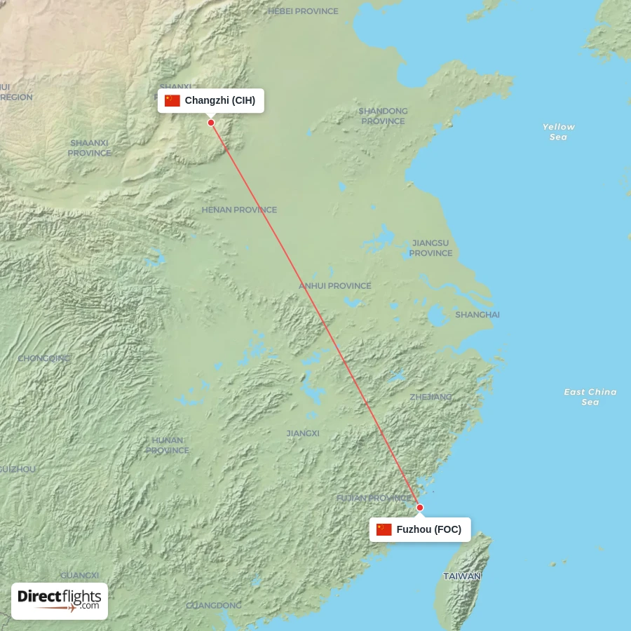 FOC - CIH route map