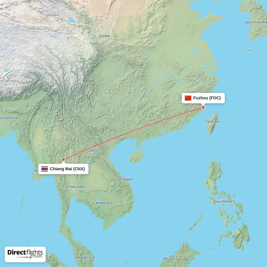 FOC - CNX route map