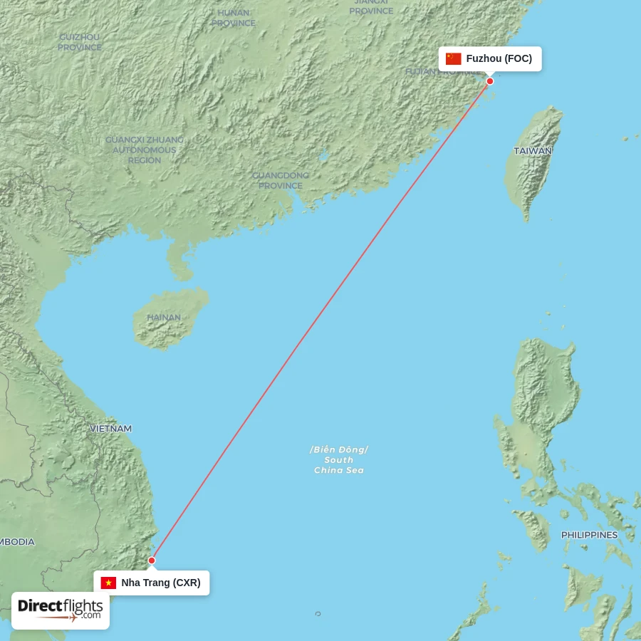 FOC - CXR route map