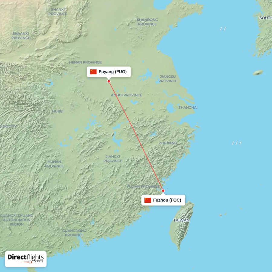 FOC - FUG route map