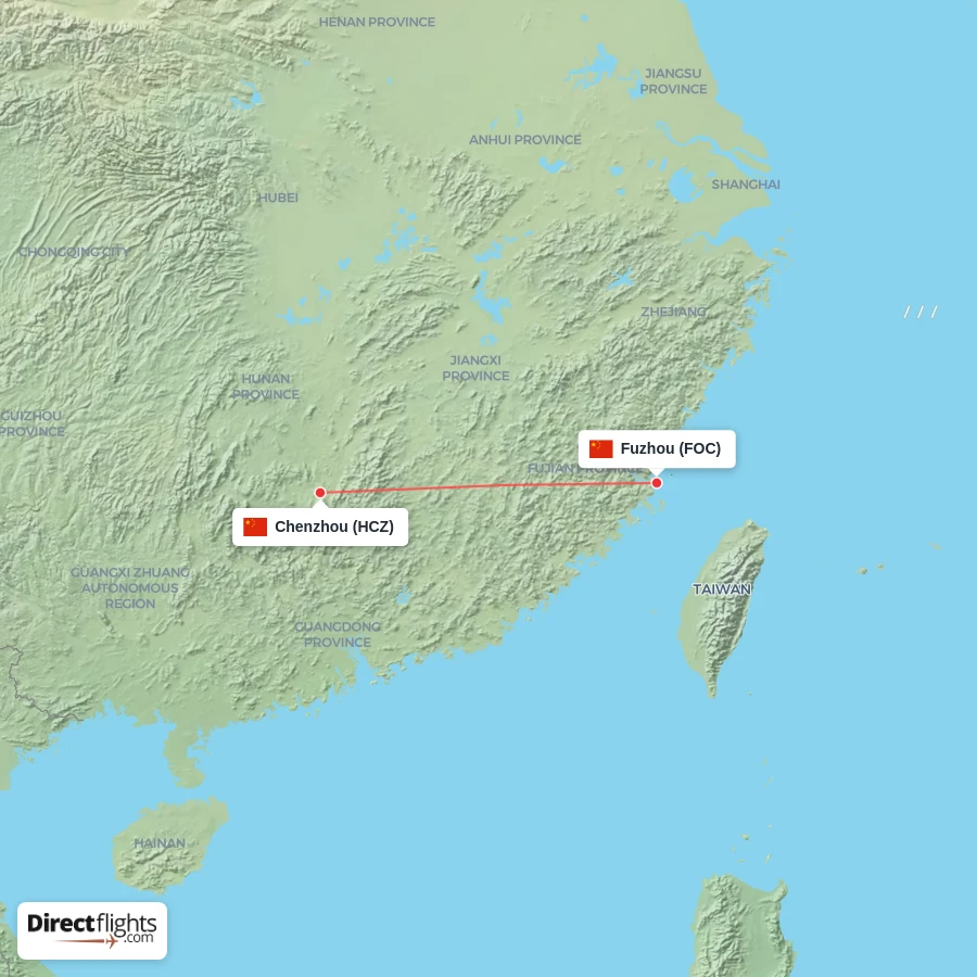 FOC - HCZ route map