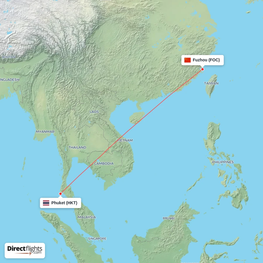 FOC - HKT route map