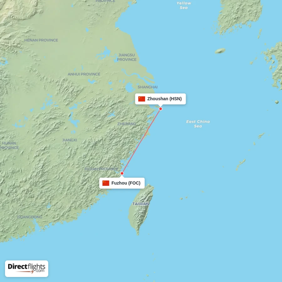 FOC - HSN route map