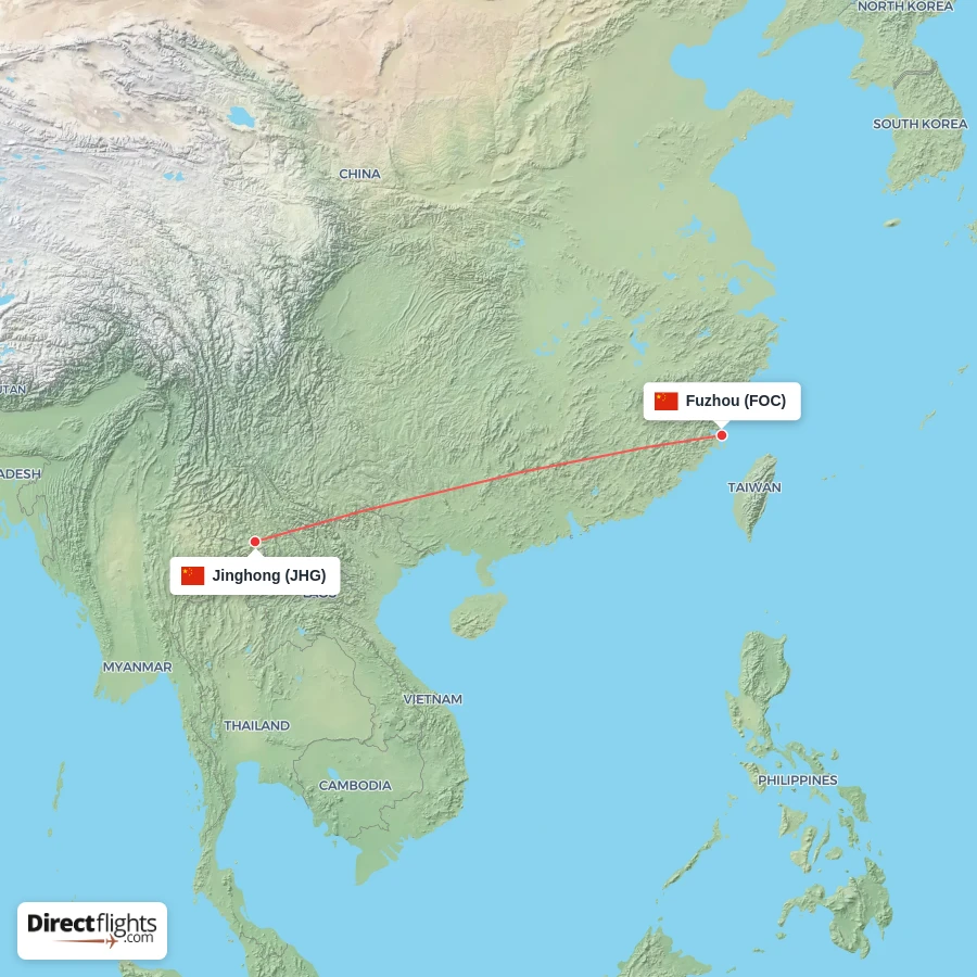 FOC - JHG route map