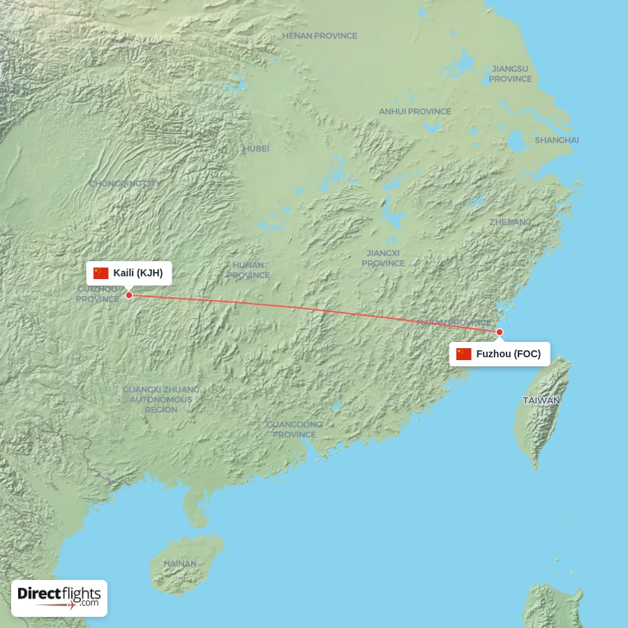 FOC - KJH route map