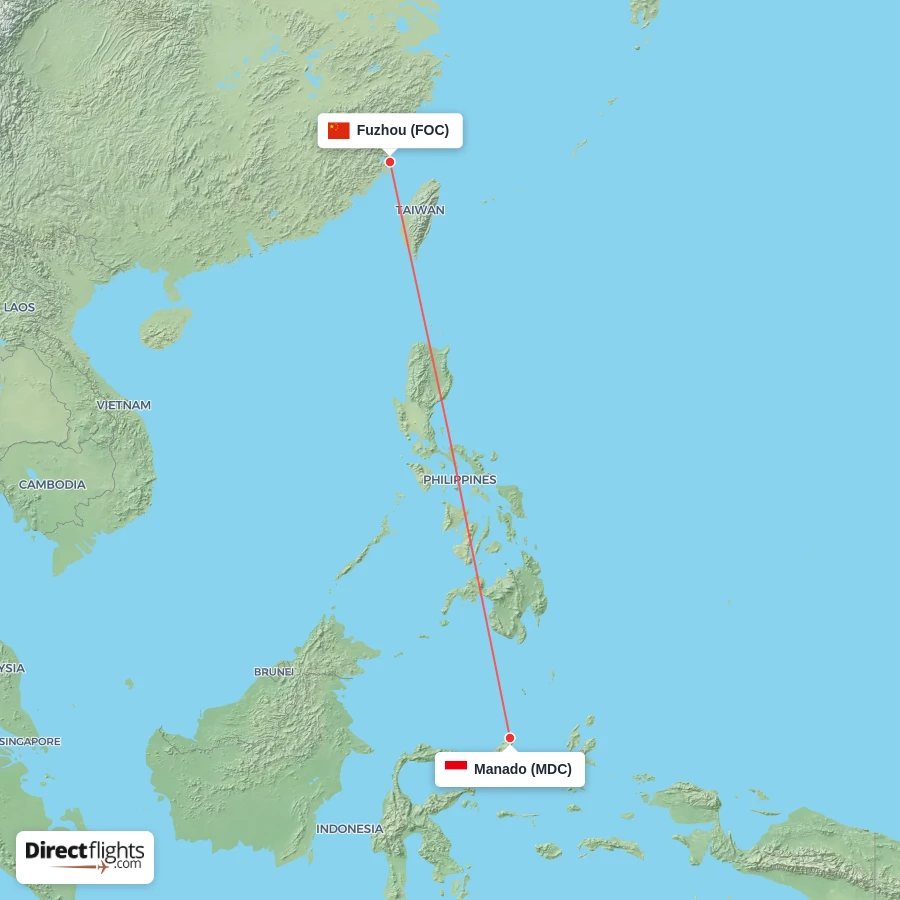 FOC - MDC route map