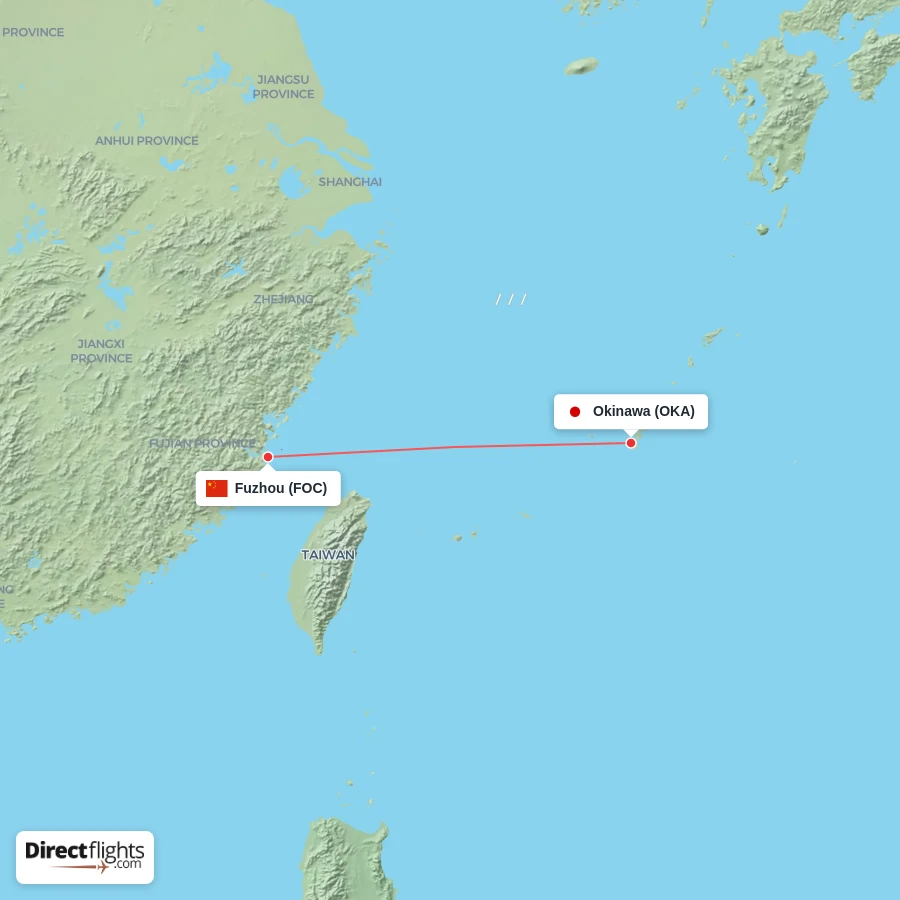 FOC - OKA route map