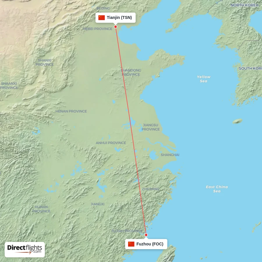 FOC - TSN route map
