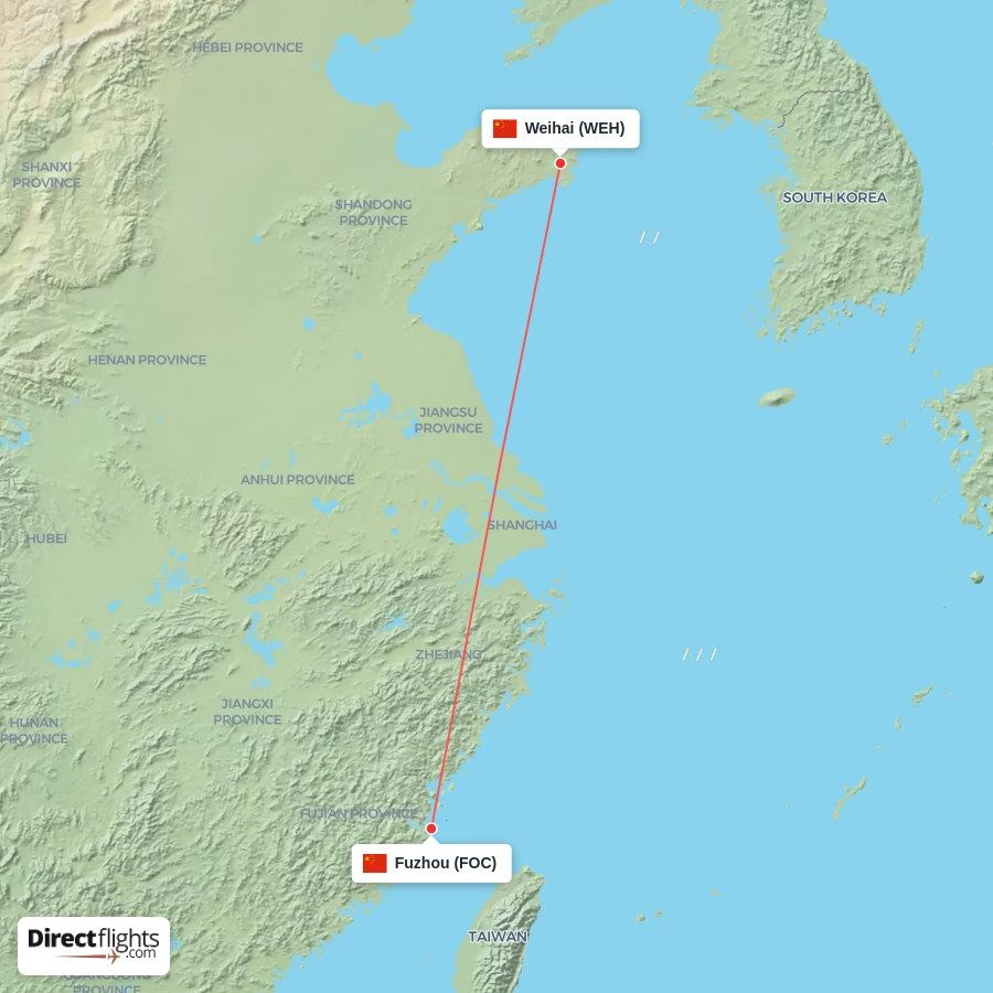 FOC - WEH route map