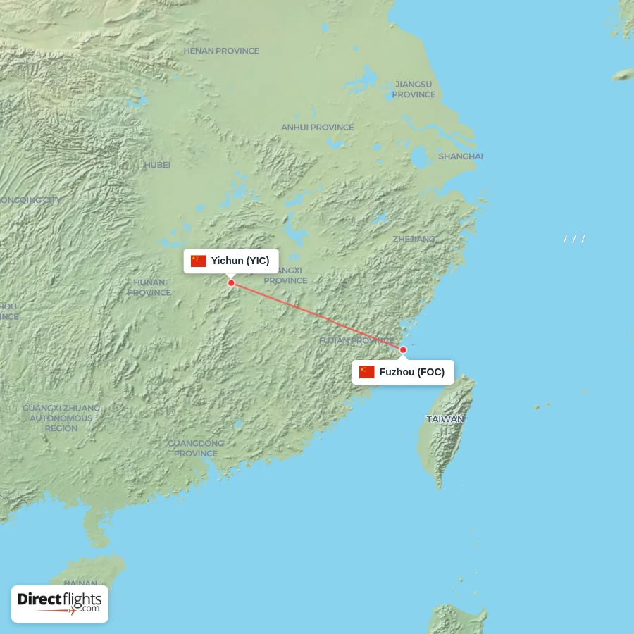 FOC - YIC route map