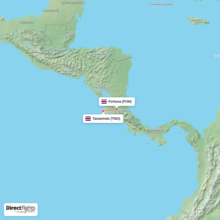 FON - TNO route map