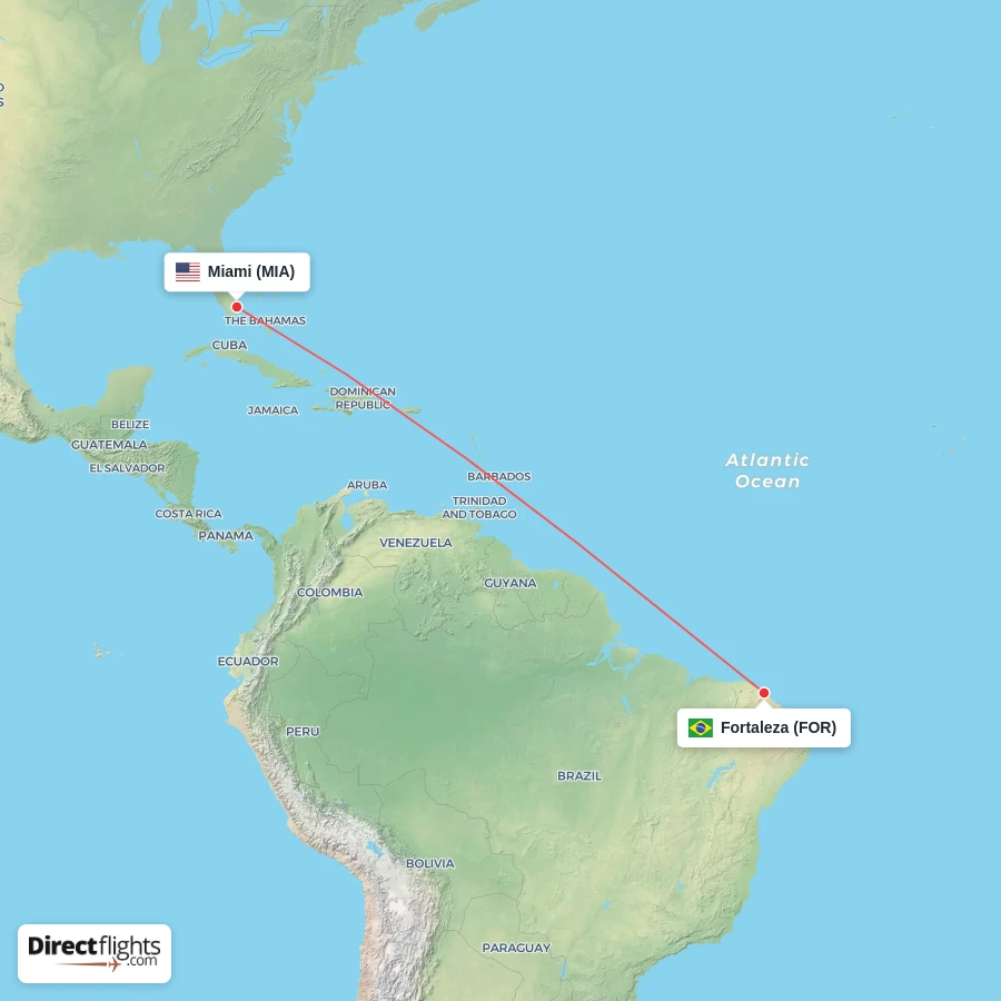 FOR - MIA route map