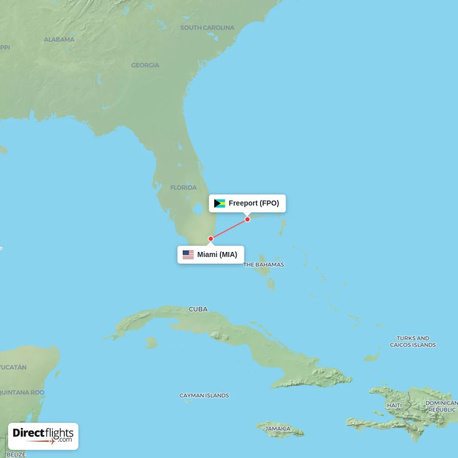 FPO - MIA route map