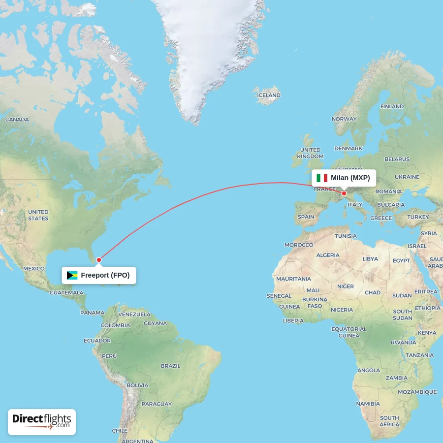 FPO - MXP route map