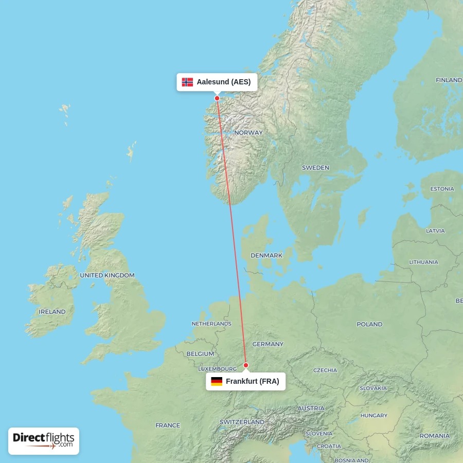 FRA - AES route map