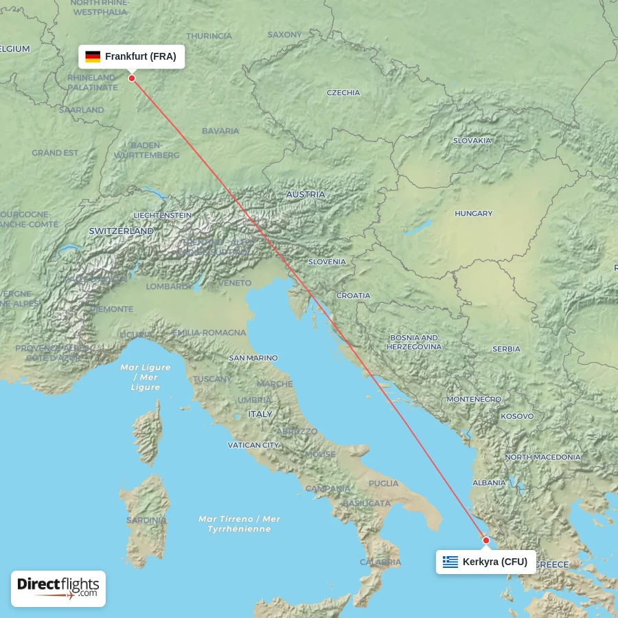 FRA - CFU route map