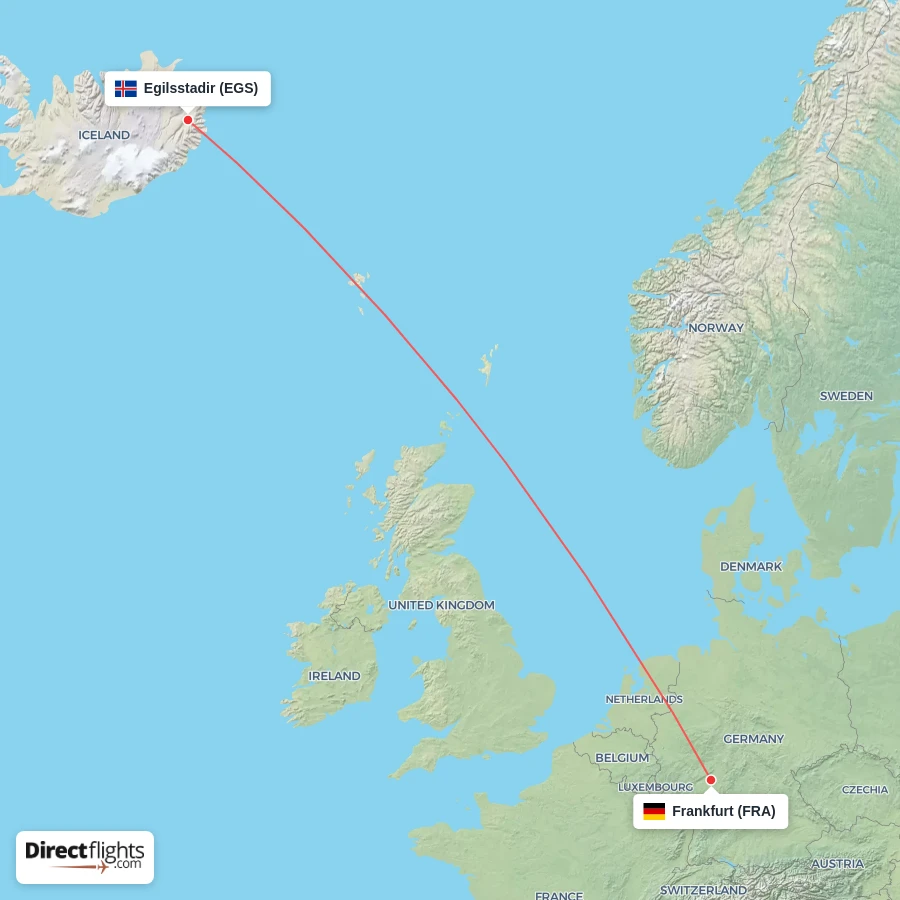 FRA - EGS route map