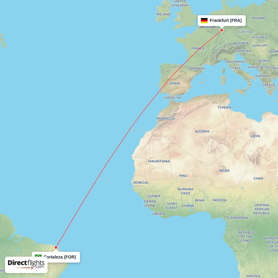 FRA - FOR route map