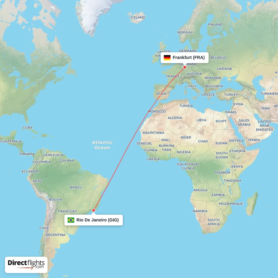 FRA - GIG route map
