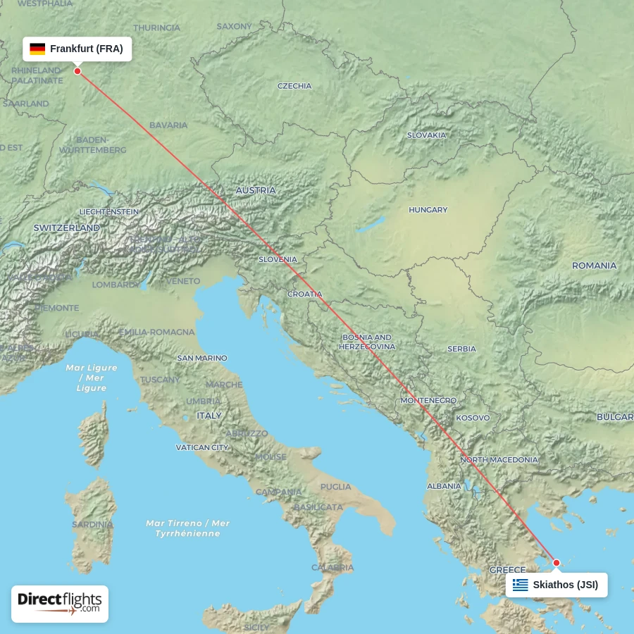 FRA - JSI route map