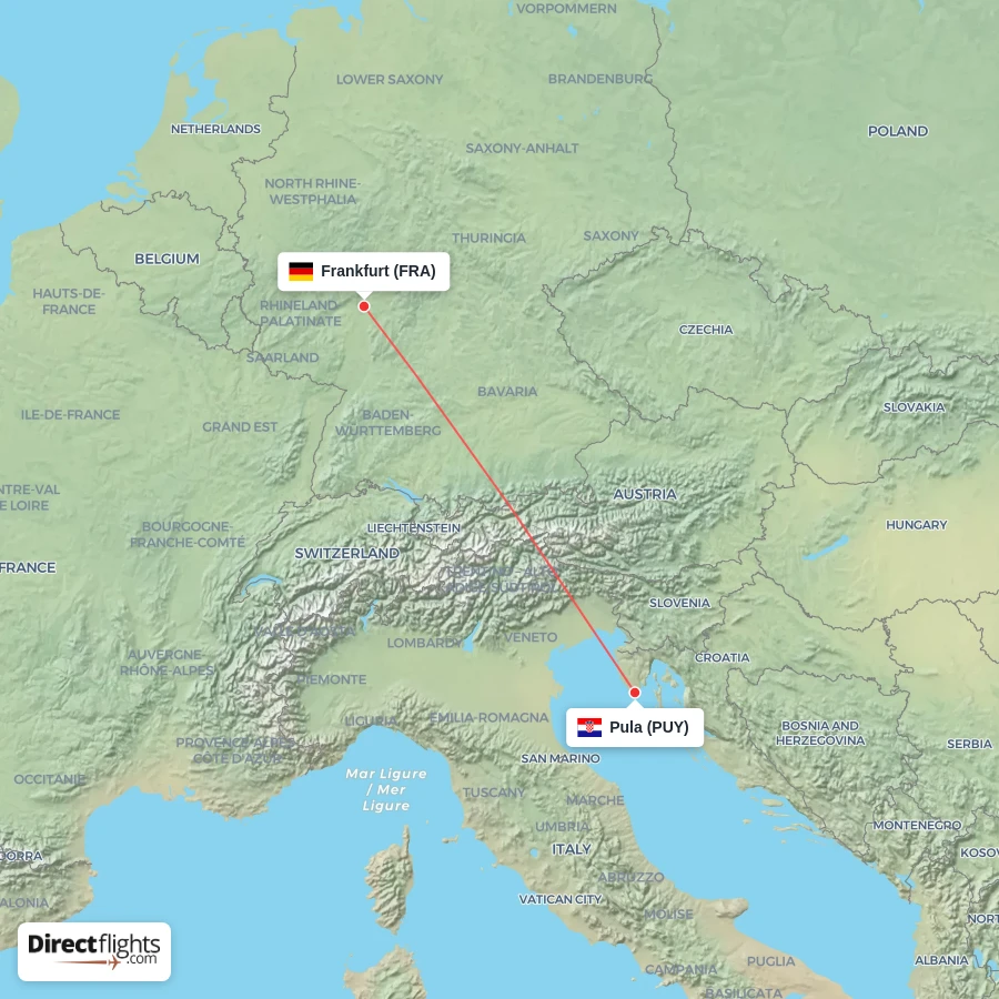 FRA - PUY route map