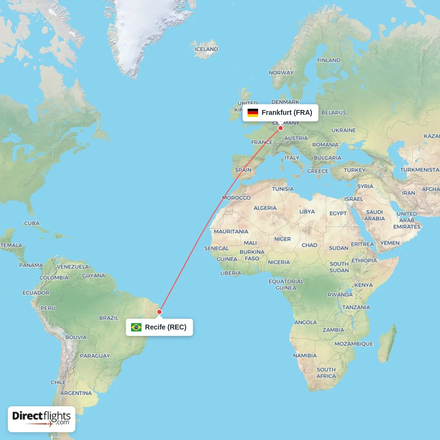 FRA - REC route map