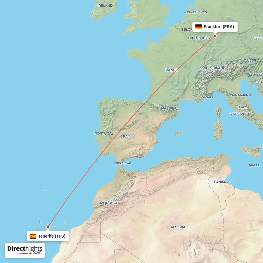FRA - TFS route map
