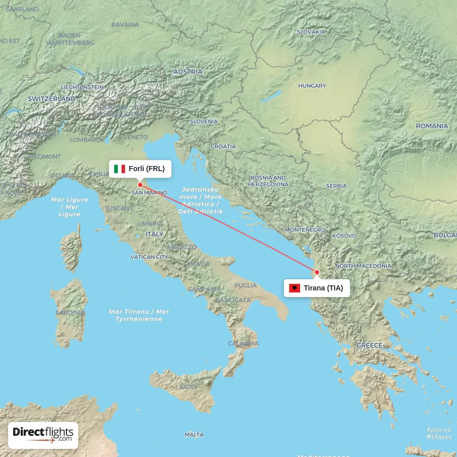 FRL - TIA route map