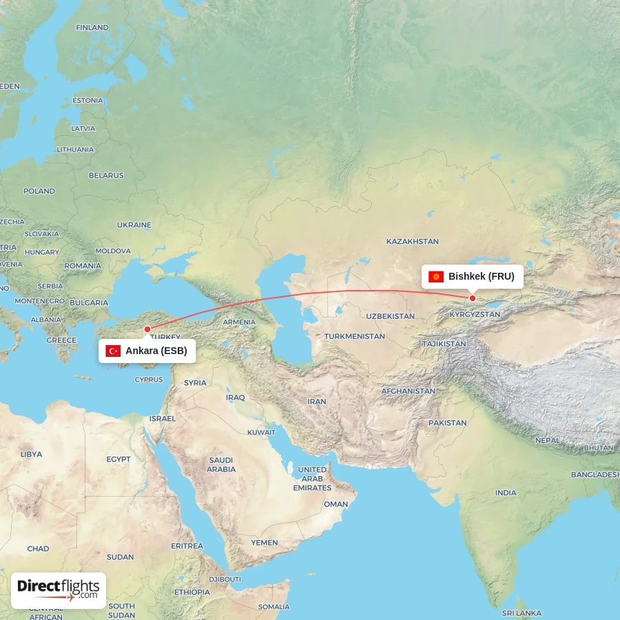 FRU - ESB route map