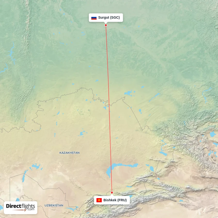 FRU - SGC route map