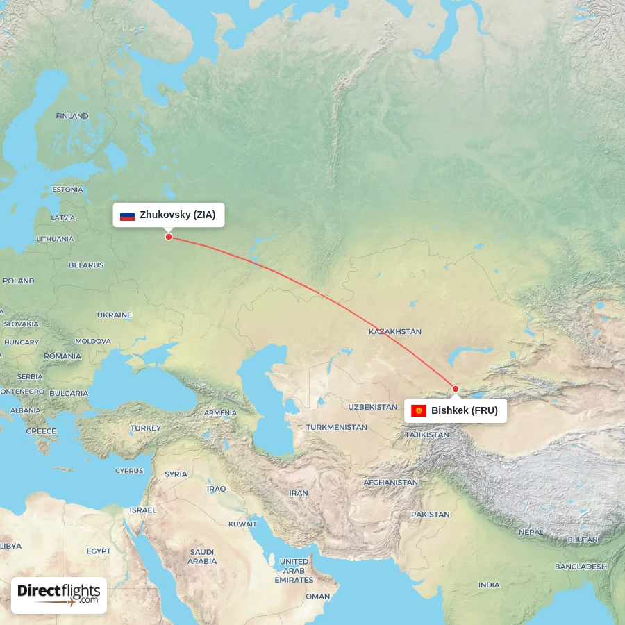 FRU - ZIA route map