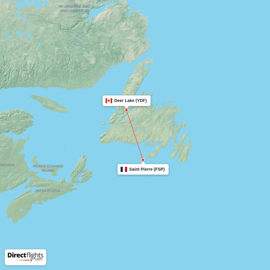 FSP - YDF route map