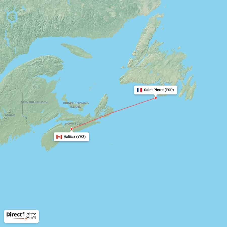 FSP - YHZ route map