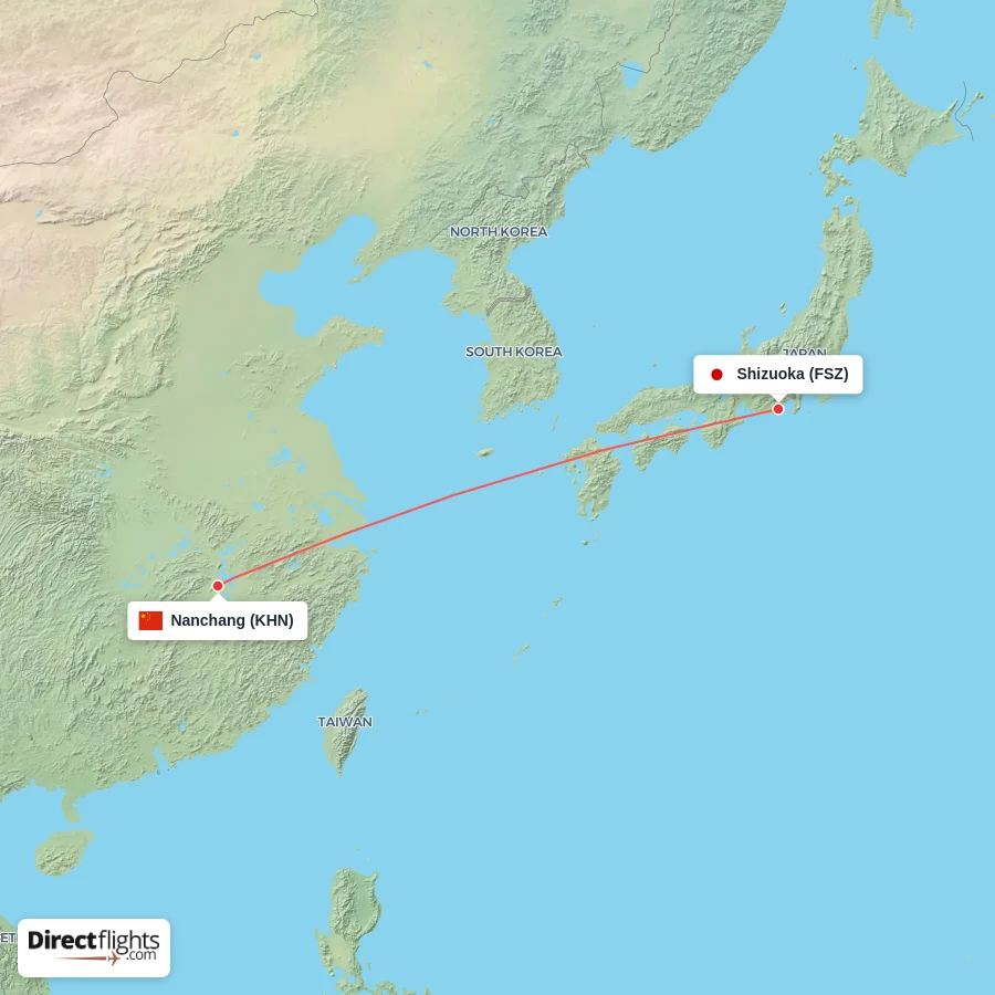 FSZ - KHN route map