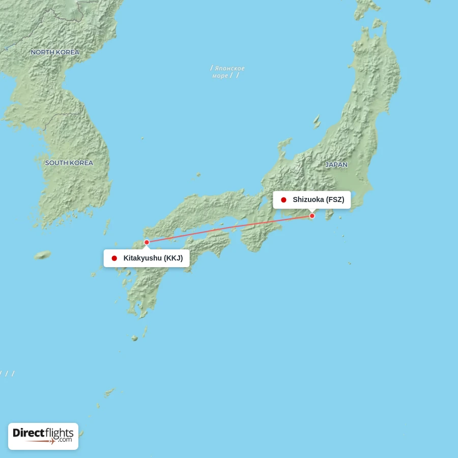 FSZ - KKJ route map