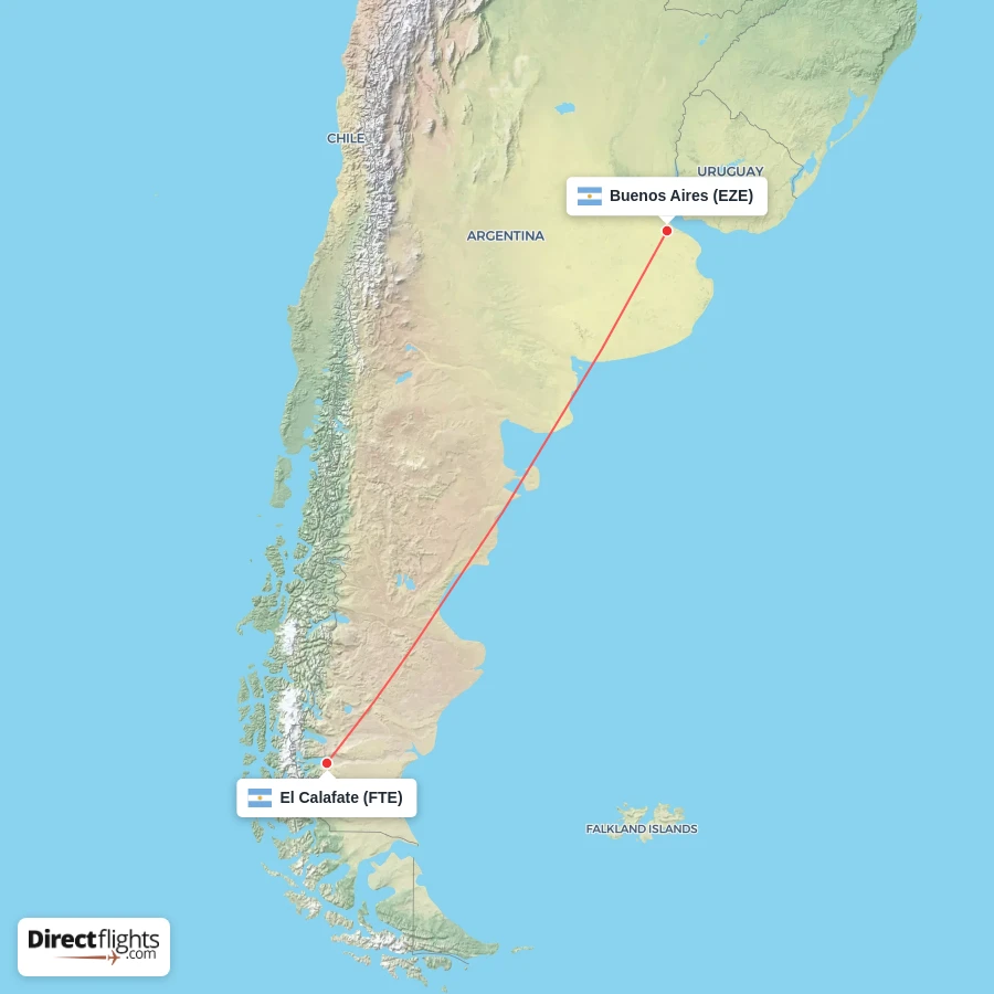 FTE - EZE route map