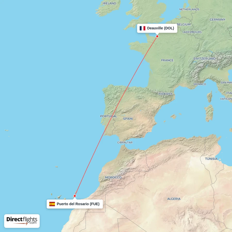 FUE - DOL route map