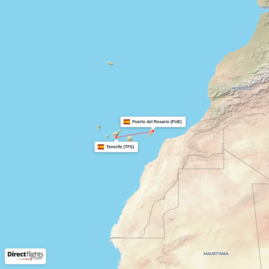 FUE - TFS route map