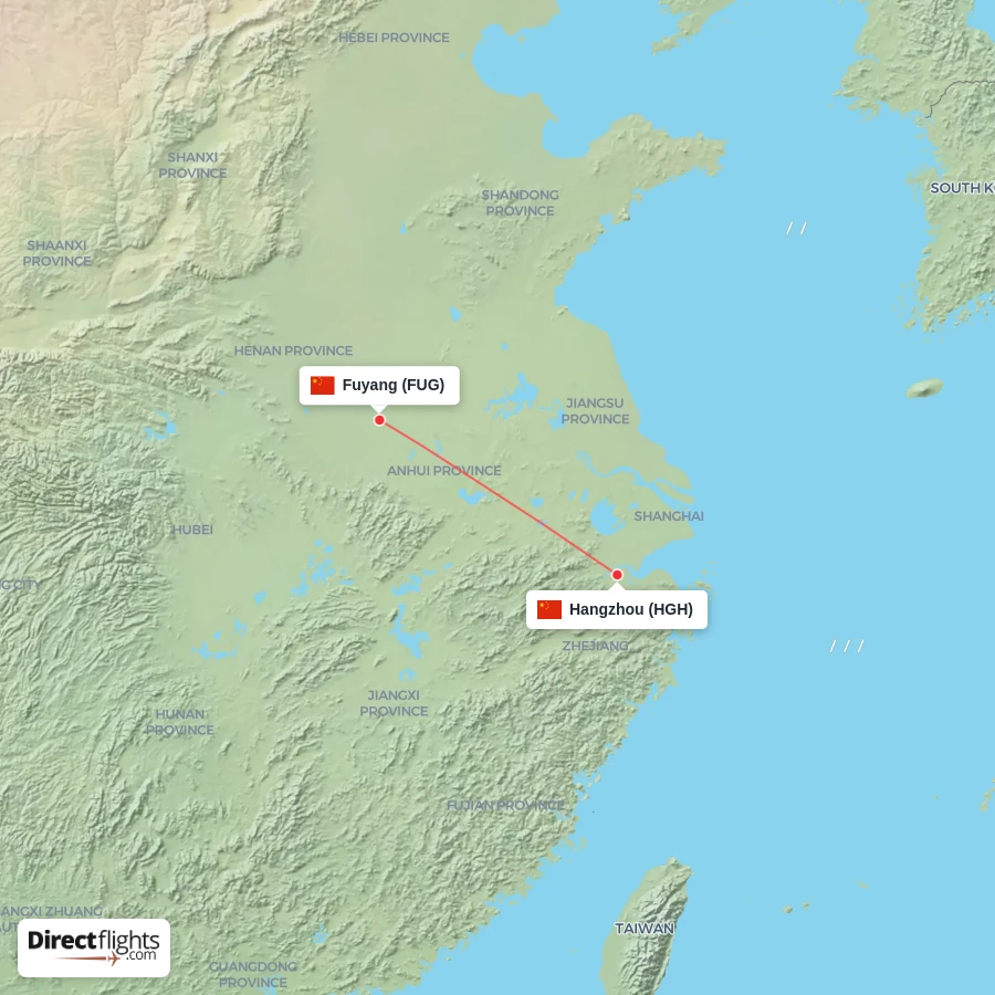 FUG - HGH route map
