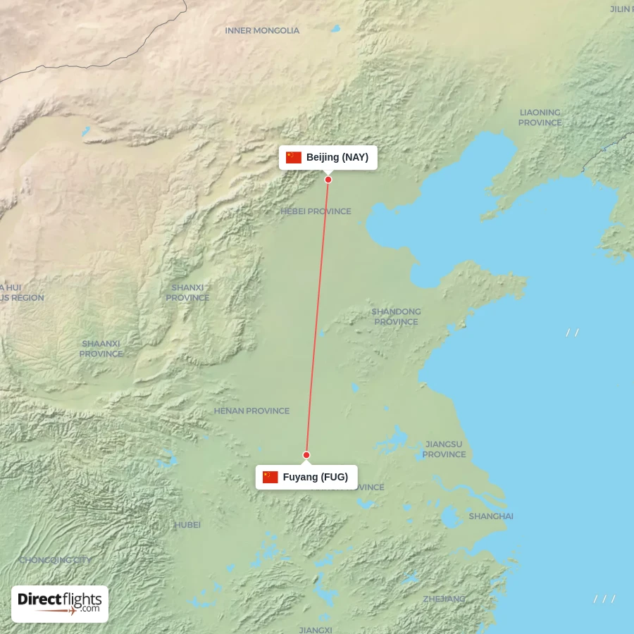 FUG - NAY route map