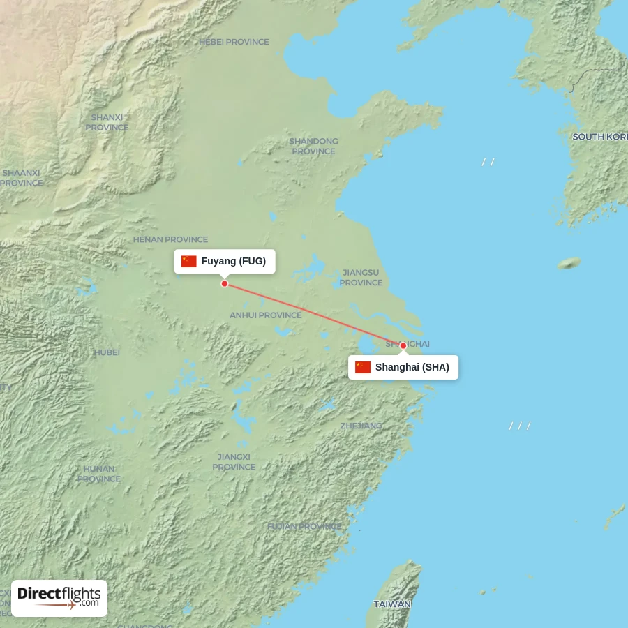 FUG - SHA route map
