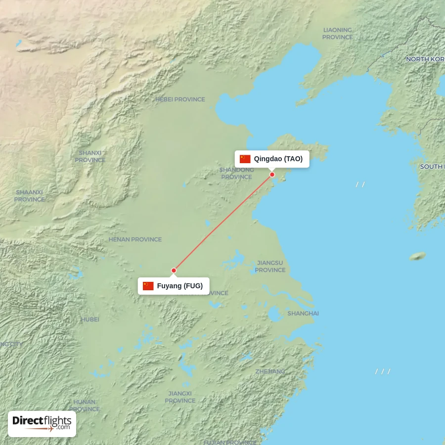 FUG - TAO route map