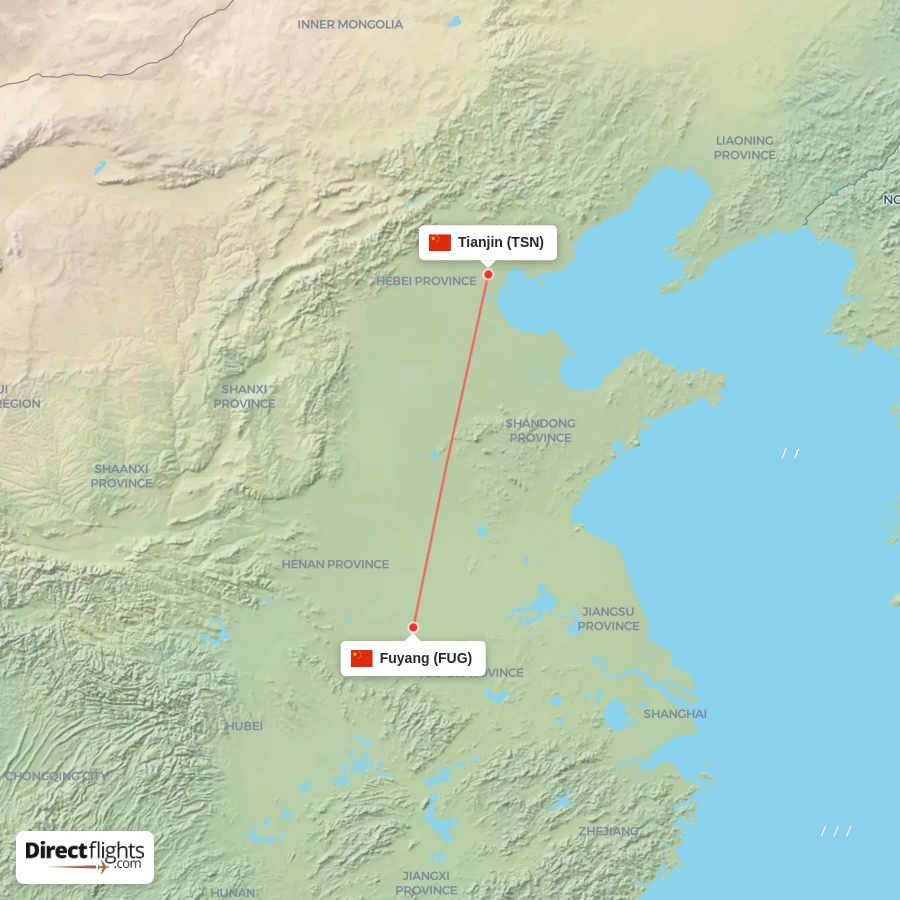 FUG - TSN route map