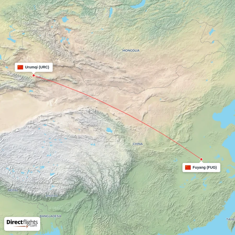FUG - URC route map